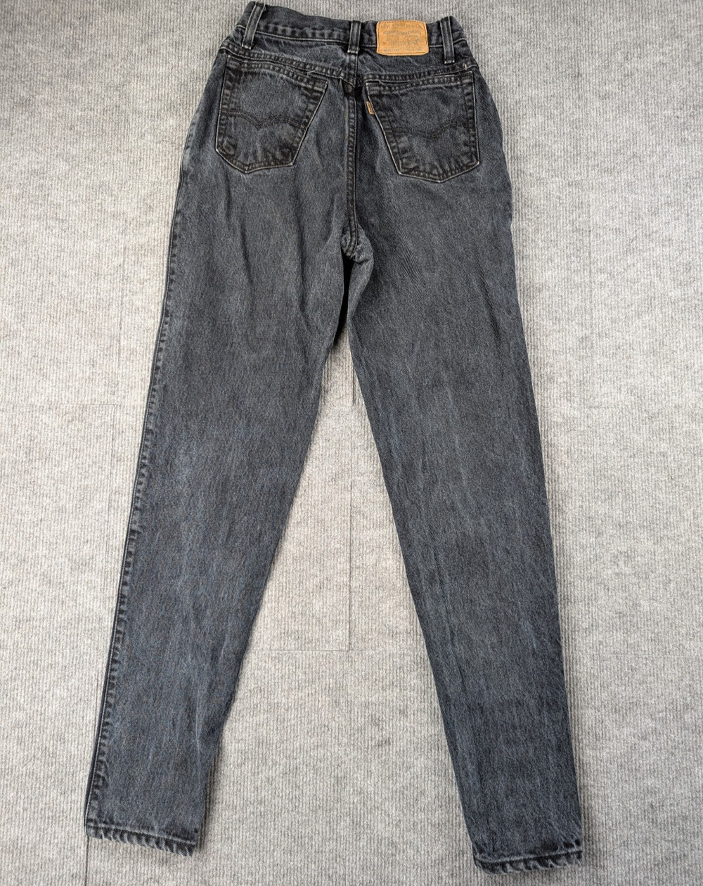 Vintage Levis Jeans Women 9 Dark Wash Tapered Fit 80s Cotton USA Made Orange Tab